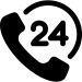 خدمة على مدار 24 ساعة