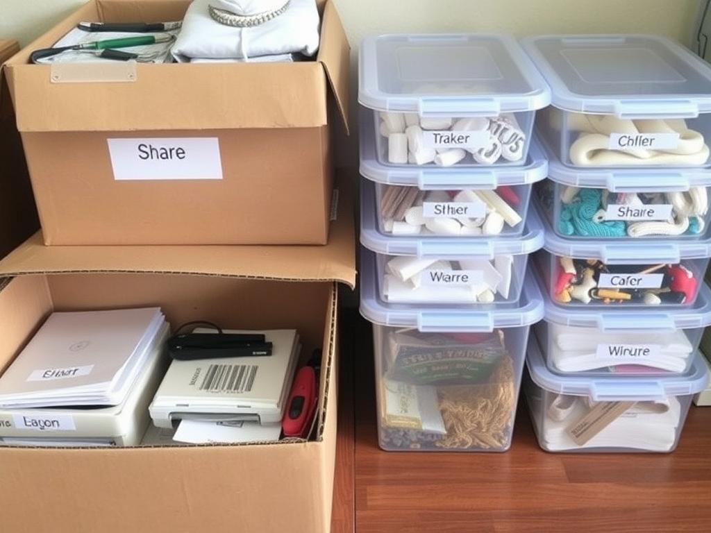 تنظيم الأغراض الصغيرة عند نقل العفش في حي حطين