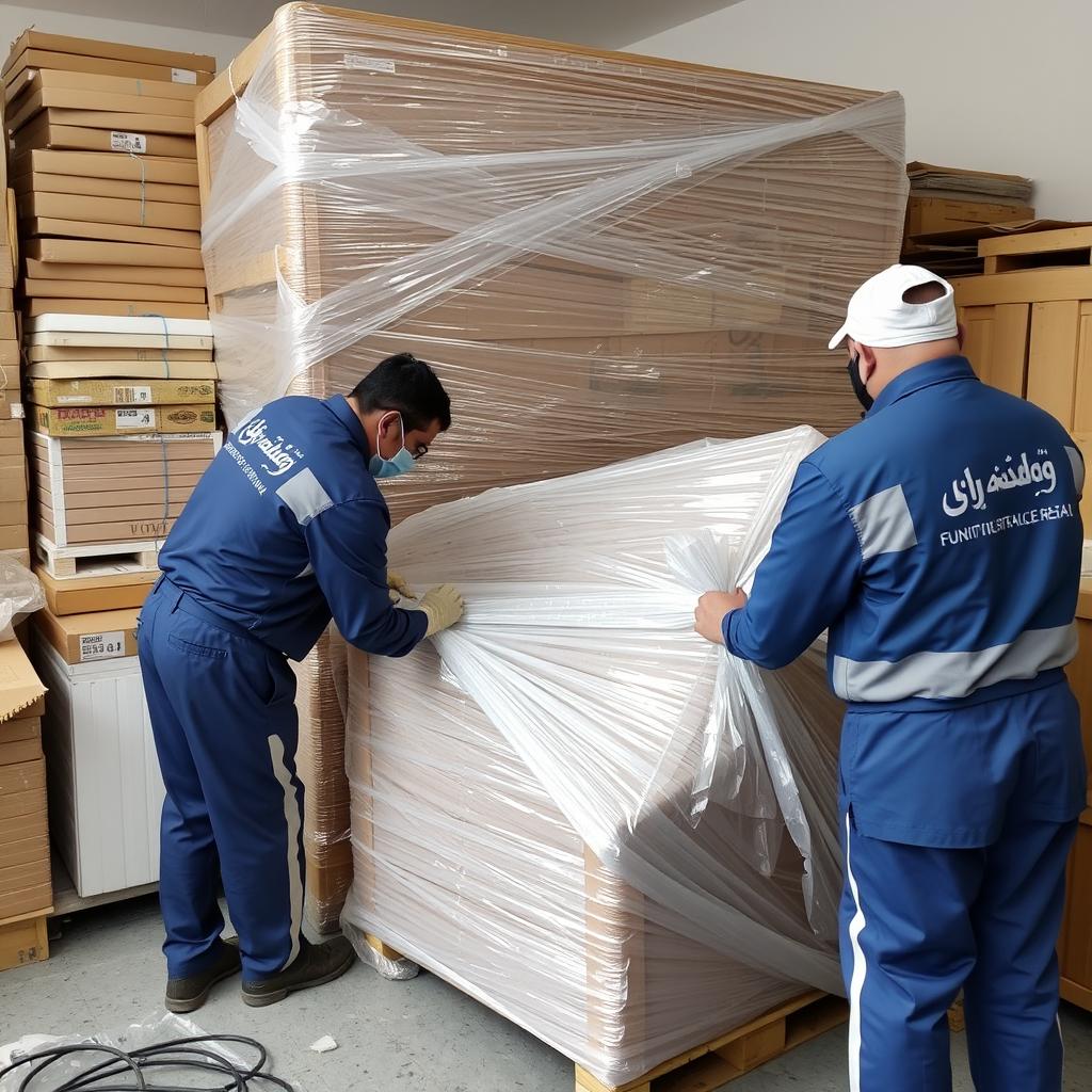 خدمة تغليف العفش في حي الغدير بالرياض