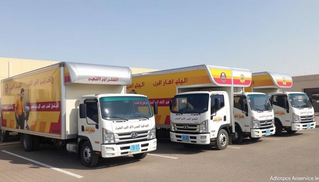 سيارات نقل عفش مجهزة في حي المرج