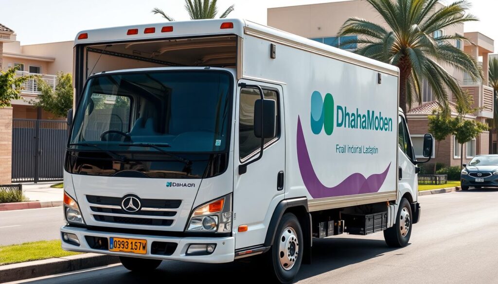 سيارة نقل عفش حديثة ومجهزة في حي ظهرة لبن