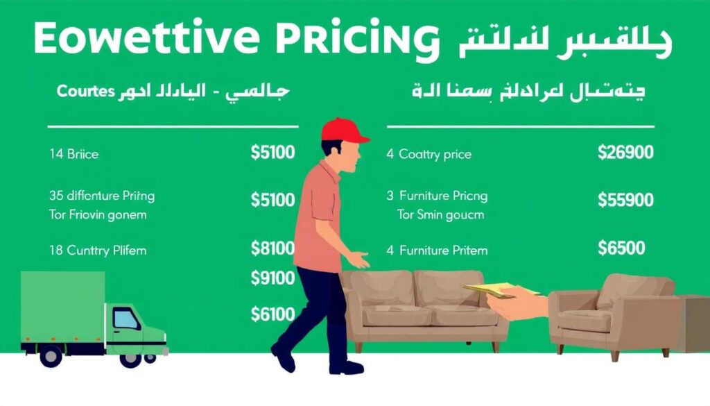 عروض أسعار تنافسية لنقل العفش في حي المرج