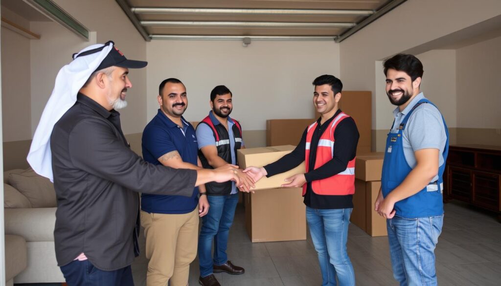 عملاء راضون عن خدمات نقل العفش في حي المرج