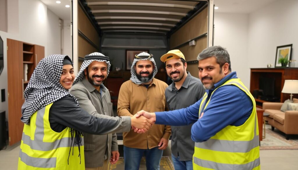 عملاء راضون عن خدمات نقل العفش في حي النرجس