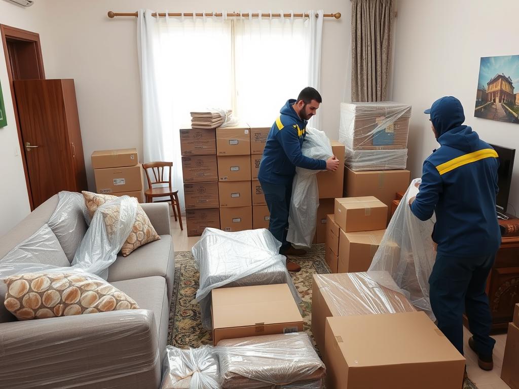 عملية تغليف أثاث منزلي بمواد عالية الجودة في حي القيروان عملية تغليف أثاث منزلي بمواد عالية الجودة في حي القيروان