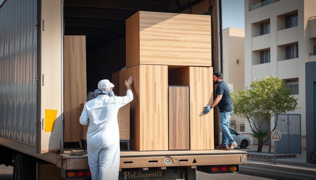 عملية نقل عفش اقتصادية في حي المؤنسية