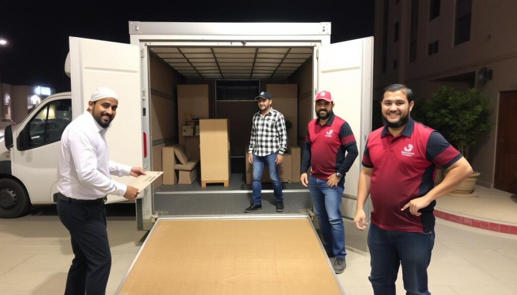 عملية نقل عفش ناجحة في حي المرج