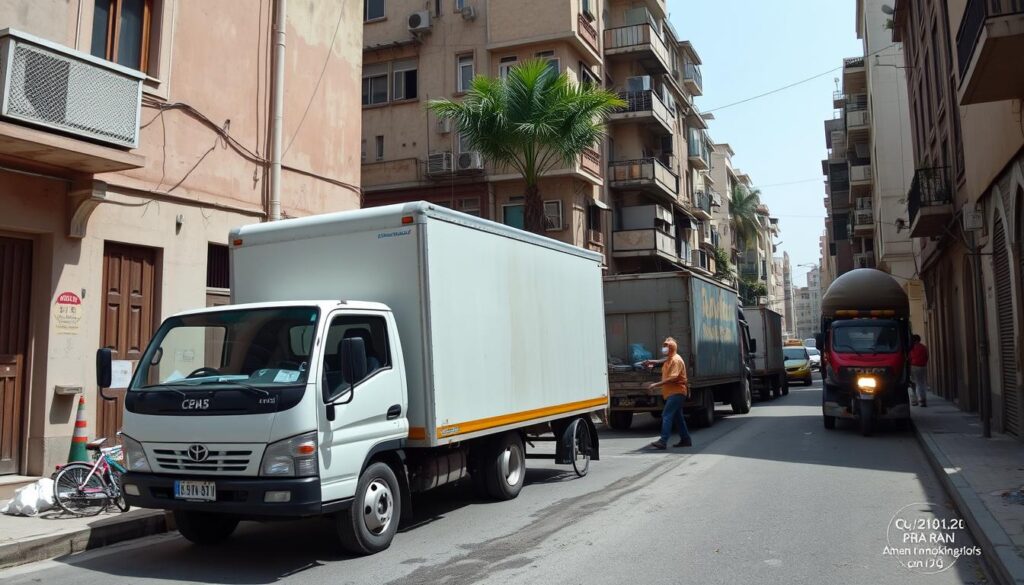 فريق نقل عفش يتعامل مع تحديات نقل الأثاث في حي ظهرة لبن