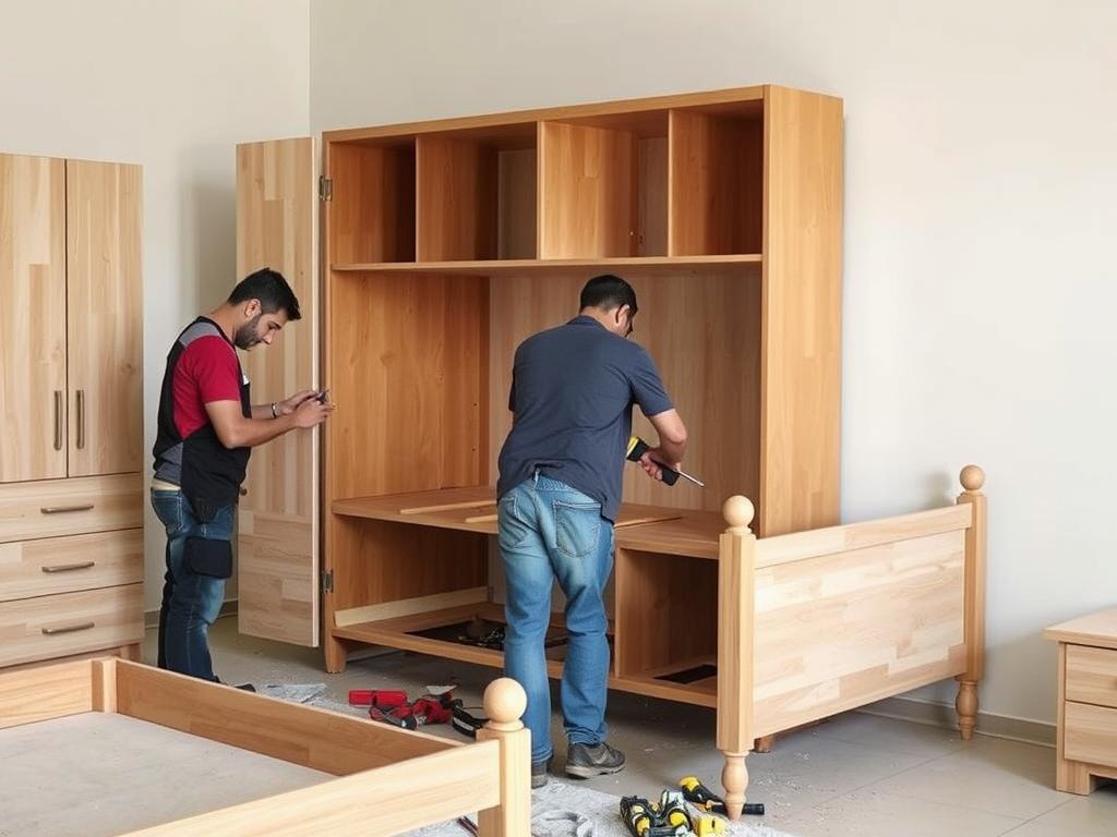 فك الأثاث بطريقة احترافية في حي الربوة