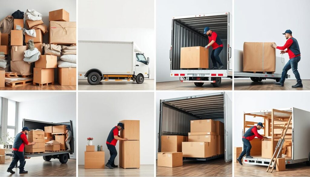 مراحل نقل العفش في حي العليا من التغليف إلى التركيب مراحل نقل العفش في حي العليا من التغليف إلى التركيب