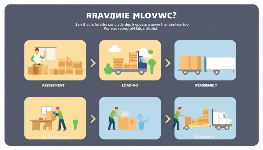 مراحل نقل العفش في حي الملقاة مراحل نقل العفش في حي الملقاة