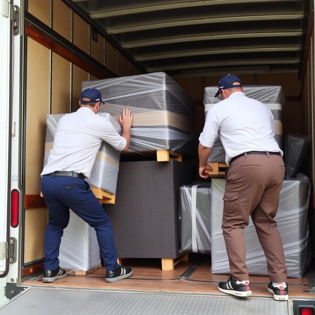 تحميل الأثاث في شاحنة النقل من الباحة إلى الجبيل الصناعية تحميل الأثاث في شاحنة النقل من الباحة إلى الجبيل الصناعية