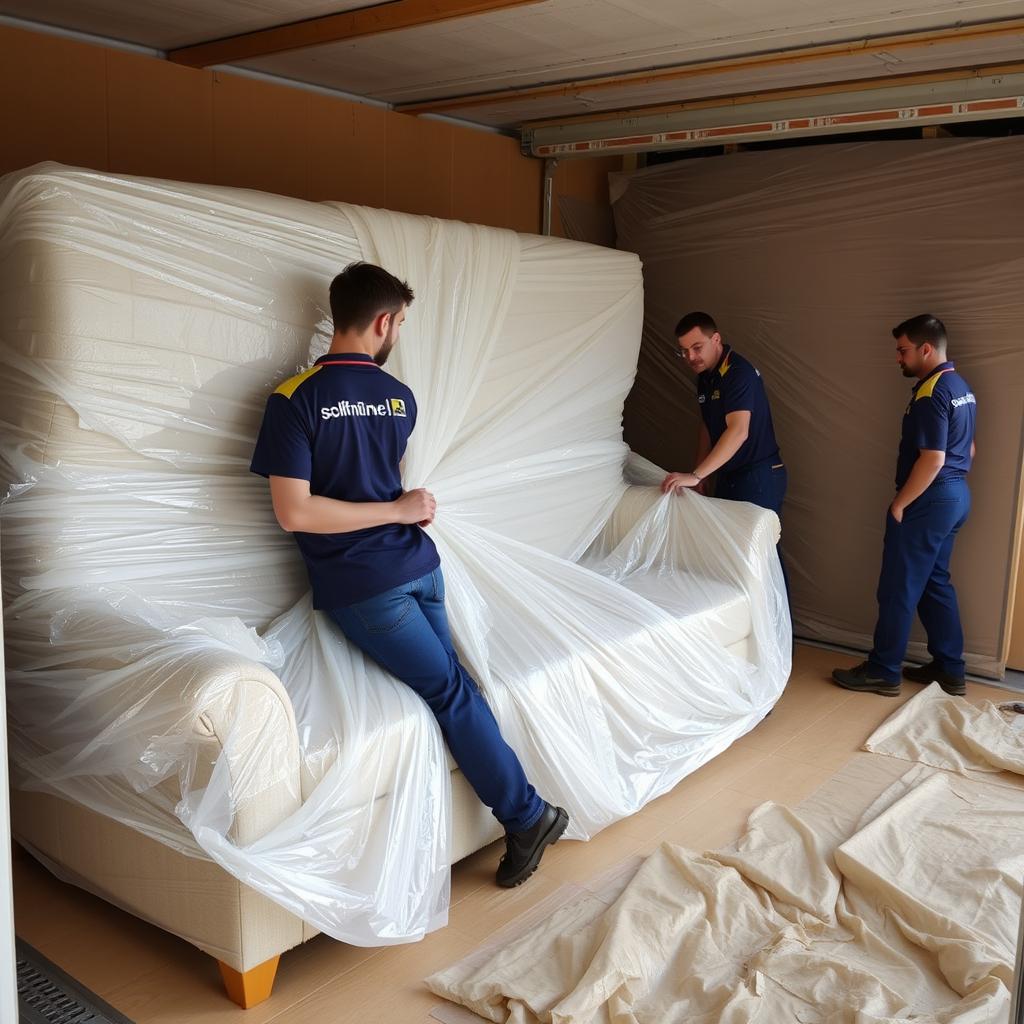 تغليف احترافي للأثاث قبل نقله من الباحة إلى الأحساء تغليف احترافي للأثاث قبل نقله من الباحة إلى الأحساء