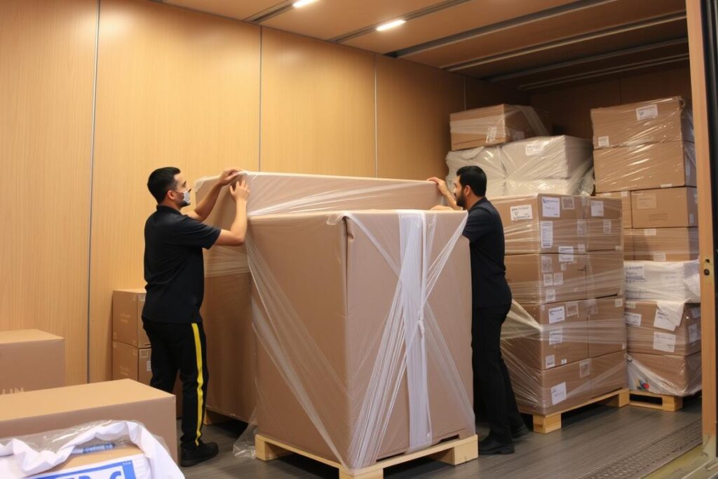 فريق عمل محترف يقوم بتغليف ونقل عفش من الباحة إلى الأحساء فريق عمل محترف يقوم بتغليف ونقل عفش من الباحة إلى الأحساء