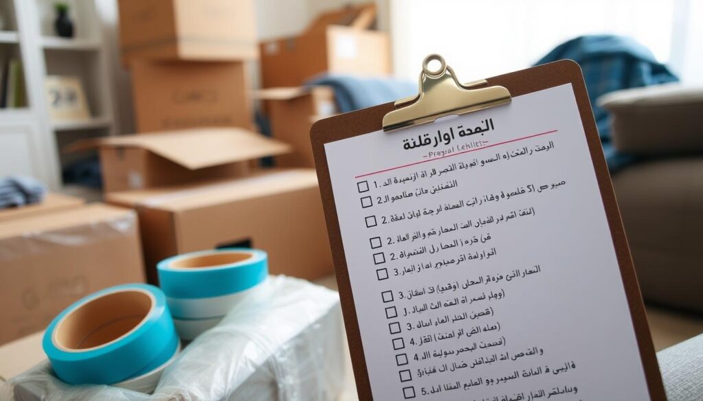 قائمة تحقق للاستعداد لنقل العفش من الباحة إلى الخرج