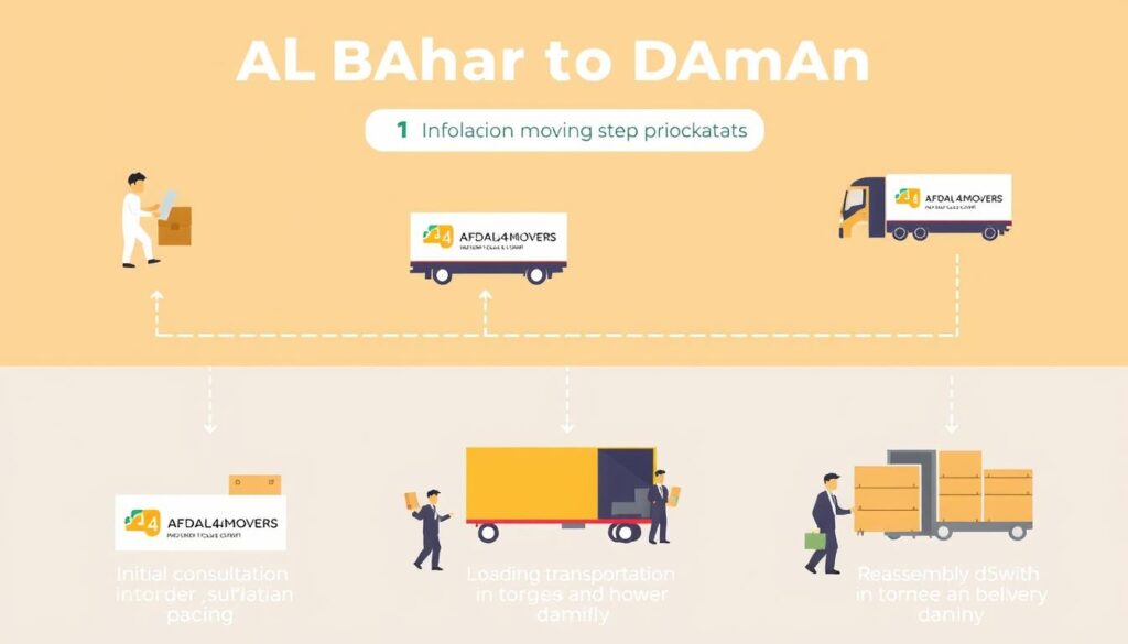 مراحل نقل العفش من الباحة إلى الدمام مراحل نقل العفش من الباحة إلى الدمام
