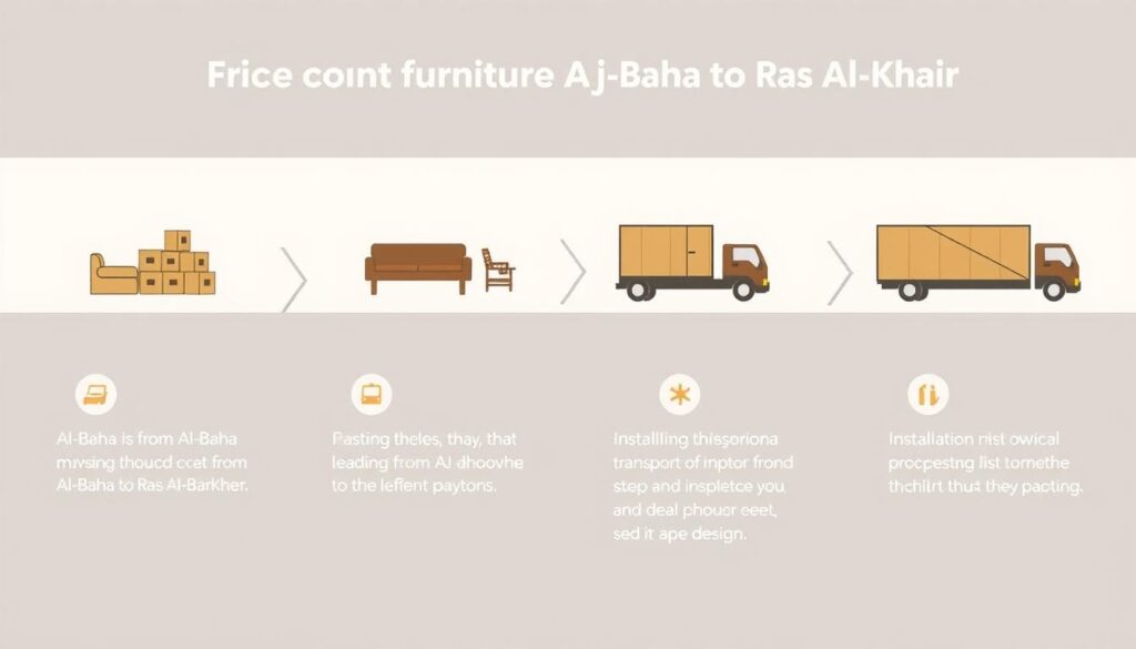 مراحل نقل العفش من الباحة إلى رأس الخير مراحل نقل العفش من الباحة إلى رأس الخير
