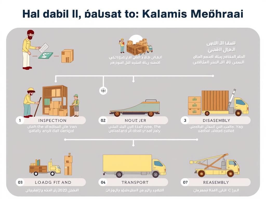 مراحل نقل العفش من الخبر إلى خميس مشيط