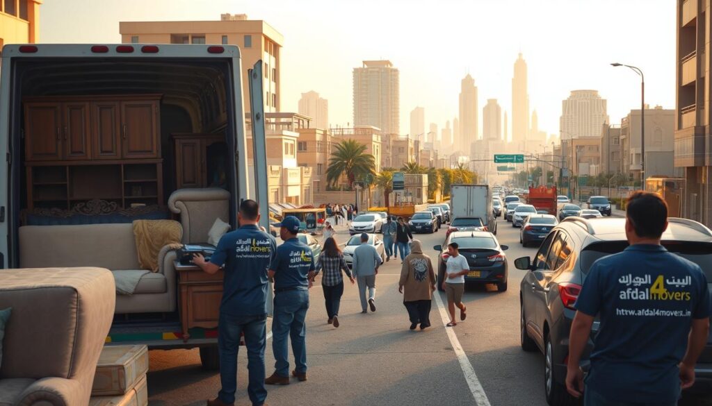 نقل عفش في أحياء الرياض الغربية