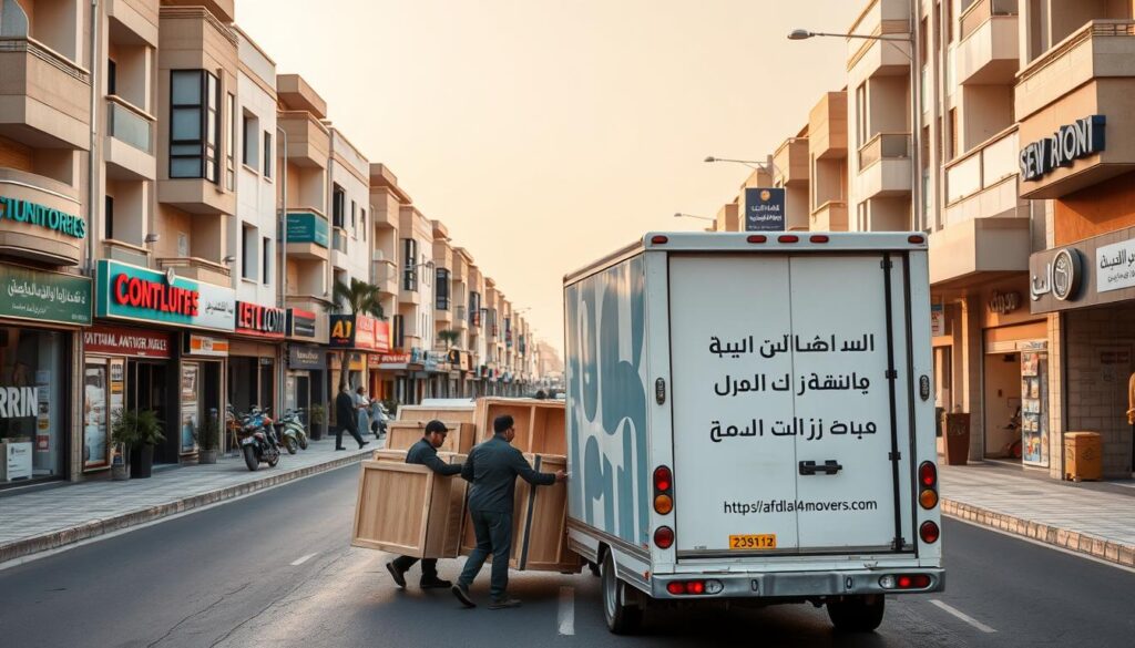 نقل عفش في أحياء الرياض الغربية