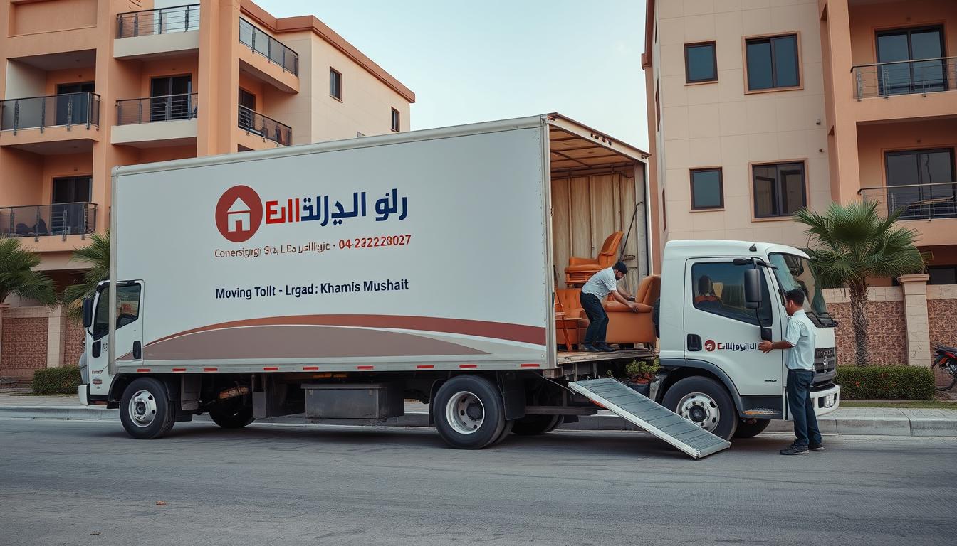 نقل عفش من الخبر إلى خميس مشيط - شاحنة نقل محترفة