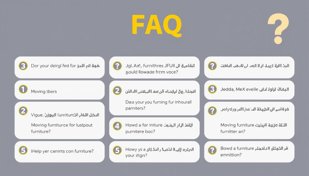 أسئلة شائعة حول خدمات نقل الأثاث من جدة إلى رابغ