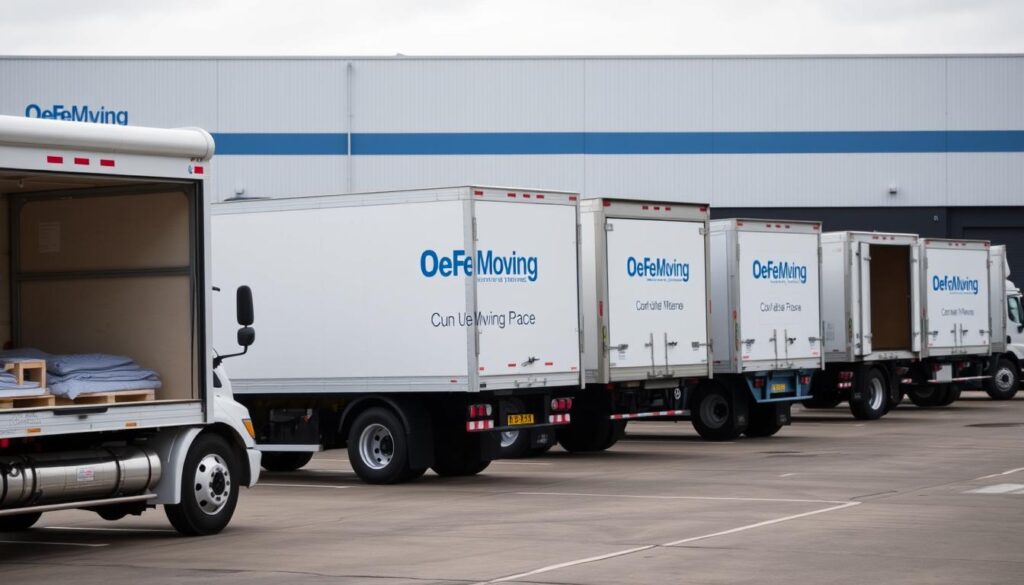 أسطول سيارات شركة الأفضل لنقل العفش من جدة إلى نجران