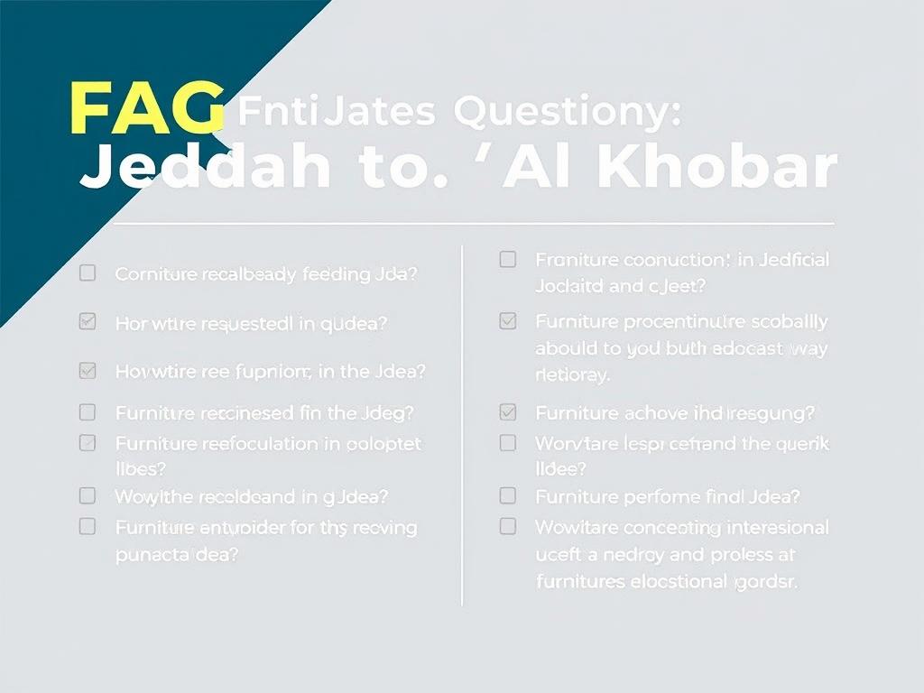 إجابات على الأسئلة الشائعة حول نقل العفش من جدة إلى الخبر