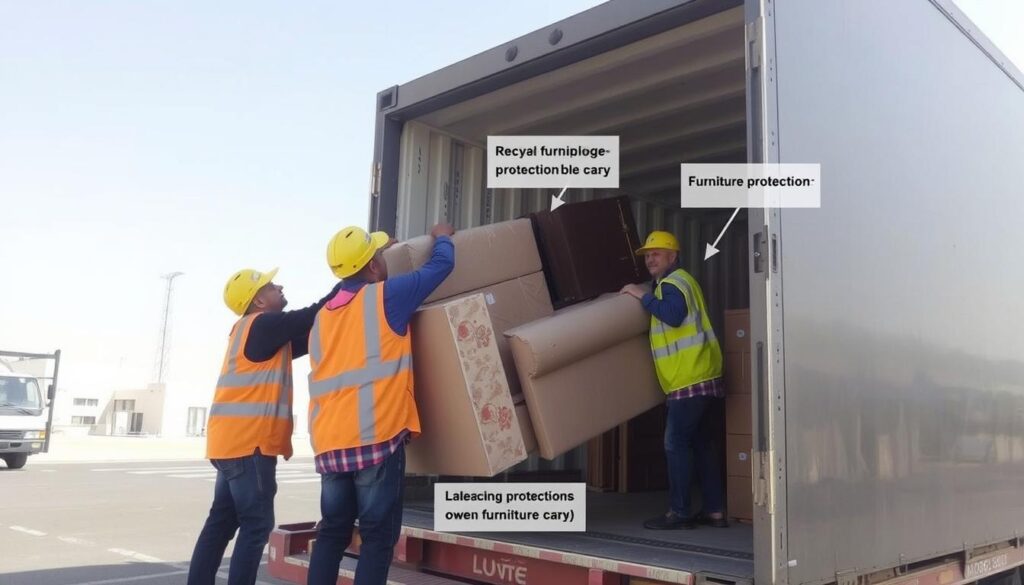 إجراءات أمان متبعة لنقل العفش من جدة إلى الخبر