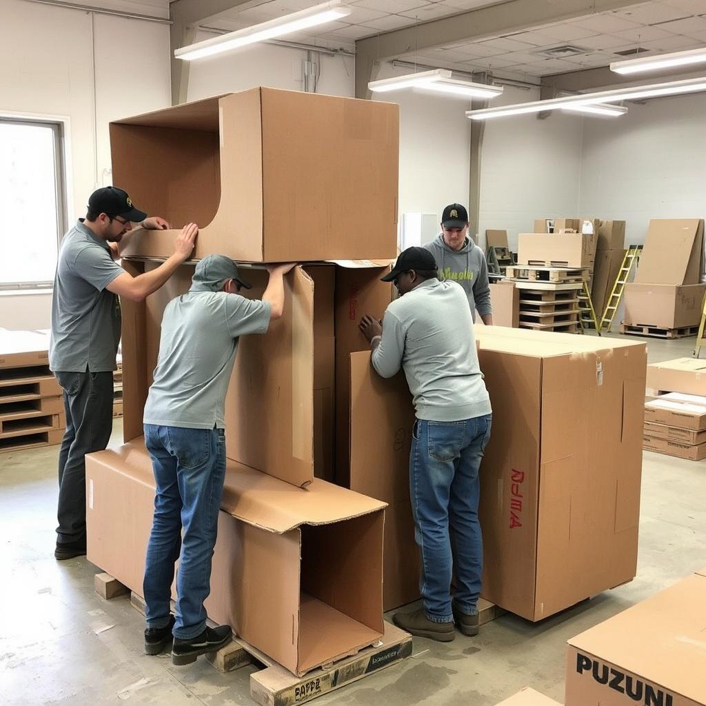 الكرتون المقوى لحماية الأثاث أثناء النقل