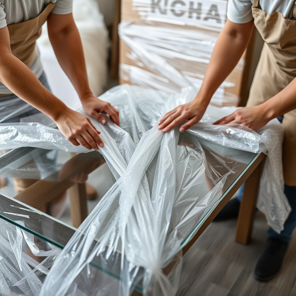 تغليف احترافي للأثاث المنزلي قبل نقله من جدة إلى تبوك