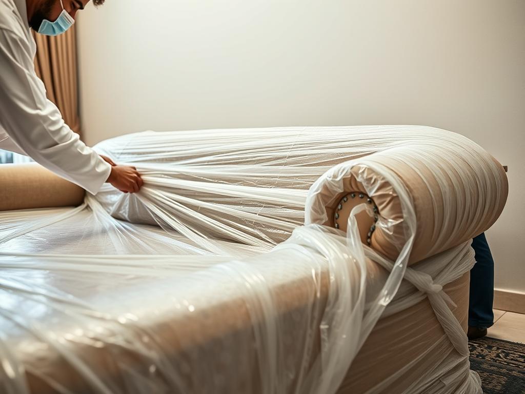 خدمات تغليف العفش المقدمة من شركة الافضل لنقل عفش من جدة إلى بحرة بأسعار اقتصادية