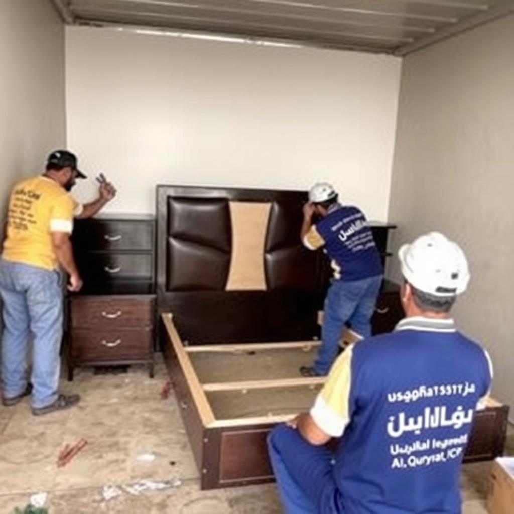 خدمة فك وتركيب الأثاث من جدة إلى القريات