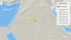 خريطة توضح طريق نقل الأثاث من جدة إلى رابغ