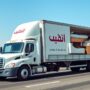 شاحنة نقل أثاث من جدة إلى المدينة المنورة تابعة لشركة الافضل