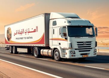 شاحنة نقل أثاث من جدة إلى رفحاء تابعة لشركة أفضل