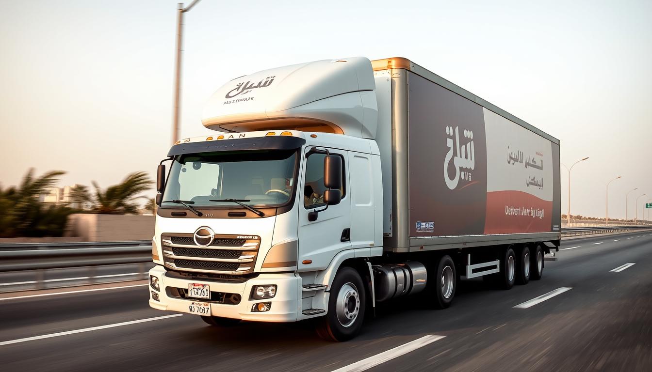 شاحنة نقل عفش من جدة إلى الرياض تابعة لشركة الافضل