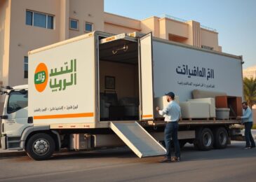 شاحنة نقل عفش من جدة إلى تبوك تابعة لشركة الافضل
