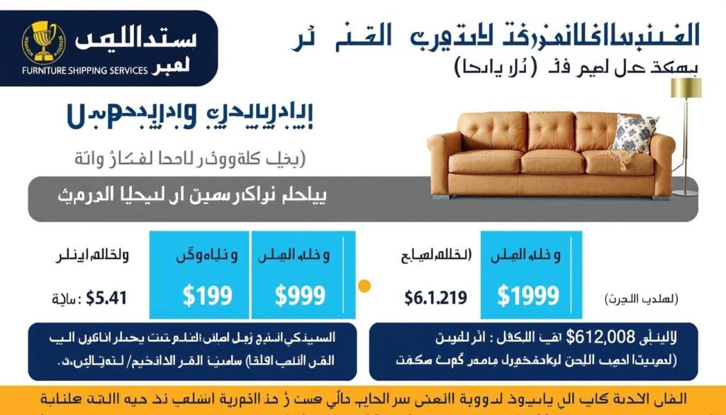 عروض أسعار تنافسية لشحن عفش من جدة إلى سكاكا