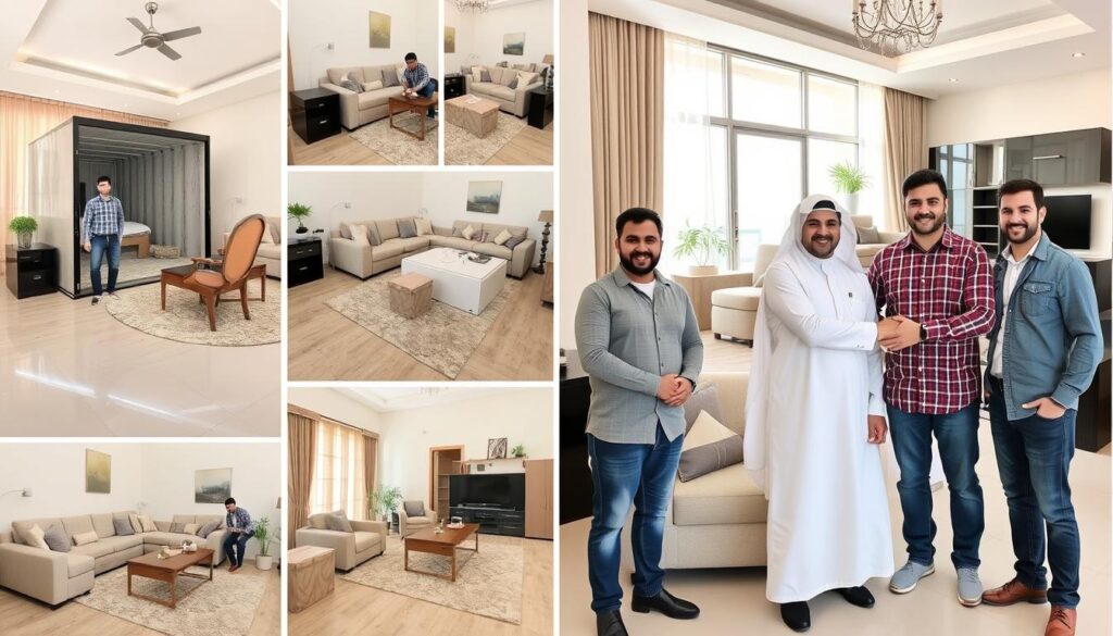 عملاء راضون عن خدمة نقل الأثاث من جدة إلى القريات