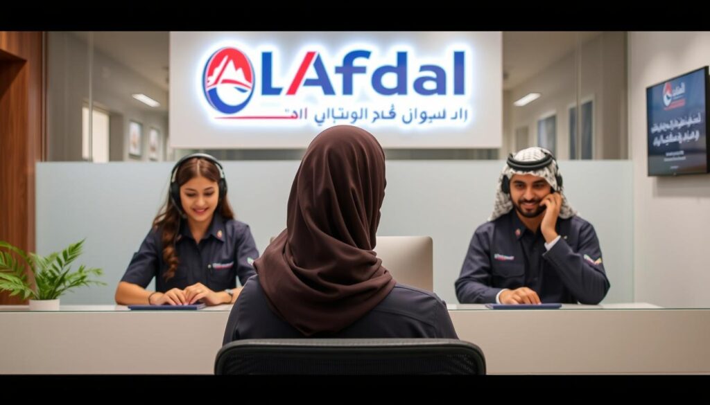 فريق خدمة العملاء في شركة الأفضل لنقل العفش من جدة إلى ضباء