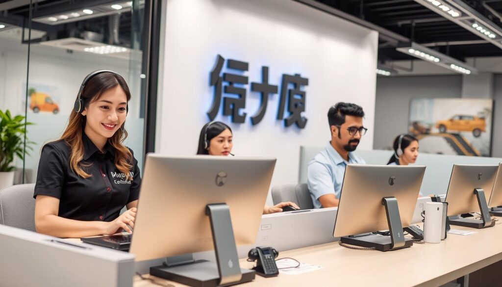 فريق خدمة العملاء في شركة الافضل لنقل العفش من جدة إلى الوجه