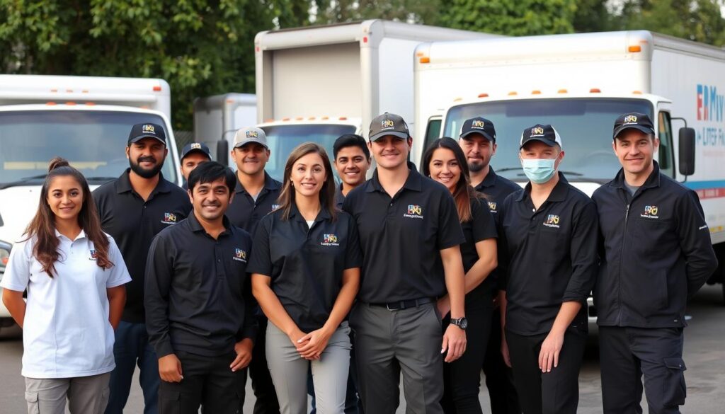 فريق عمل شركة الافضل المتخصص في نقل العفش من جدة إلى الرياض