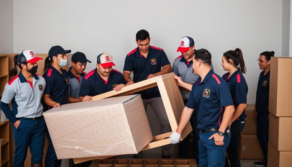 فريق عمل شركة نقل أثاث من جدة إلى بيشة المتخصص