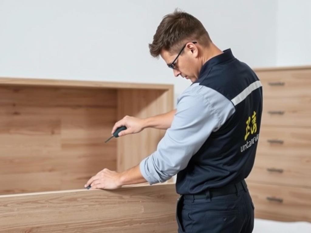 فني متخصص يقوم بفك أثاث منزلي بعناية قبل نقله من جدة إلى الرياض فني متخصص يقوم بفك أثاث منزلي بعناية قبل نقله من جدة إلى الرياض