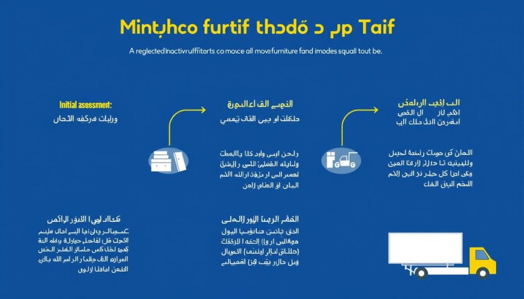 مراحل خدمة نقل عفش من جدة إلى الطائف مع تغليف كامل مراحل خدمة نقل عفش من جدة إلى الطائف مع تغليف كامل