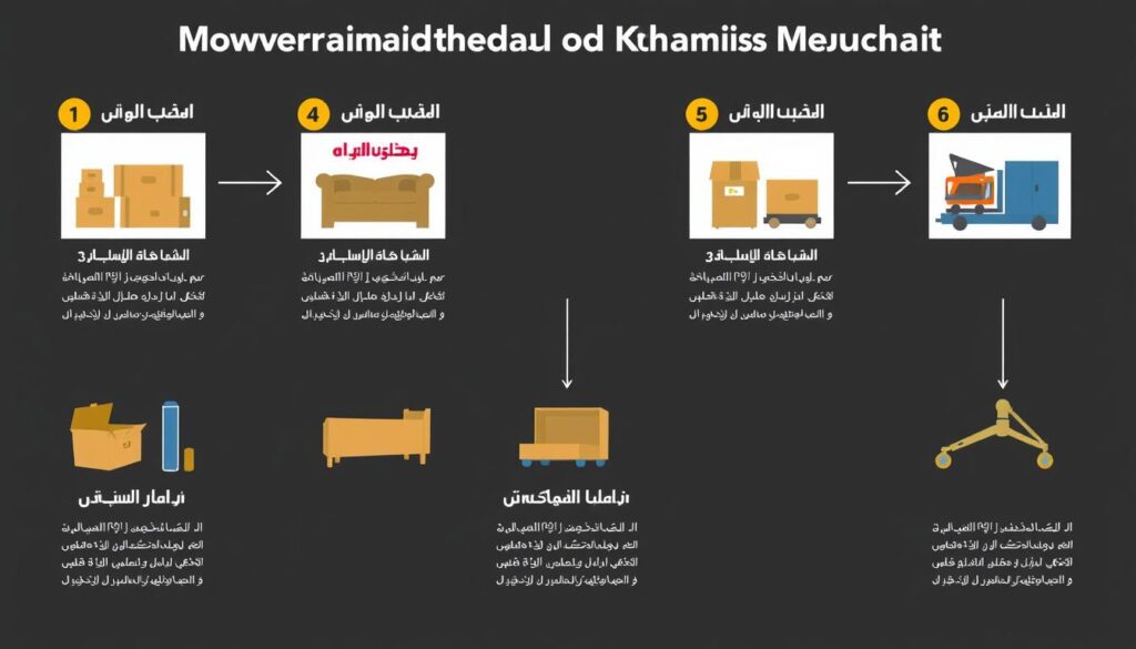 مراحل عملية نقل العفش من جدة إلى خميس مشيط بالتفصيل