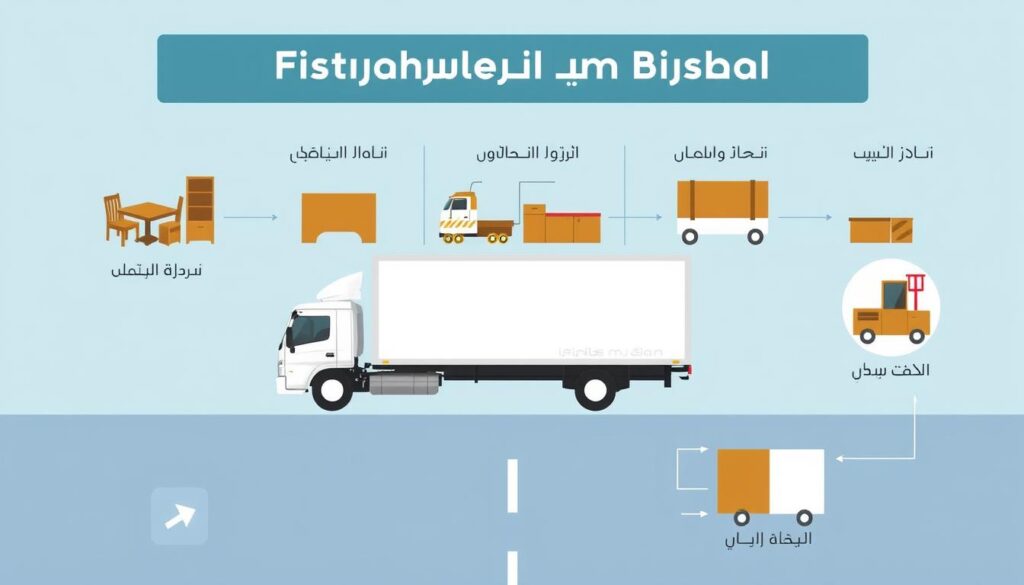 مراحل نقل الأثاث من جدة إلى بيشة مع شركة متخصصة