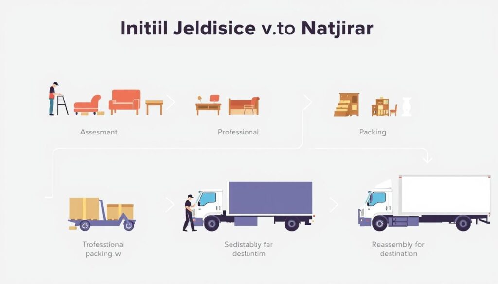 مراحل نقل العفش من جدة إلى نجران