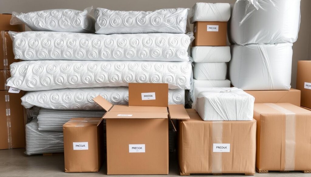 مواد تغليف عالية الجودة تستخدمها شركة الأفضل لنقل الأثاث من جدة إلى رابغ